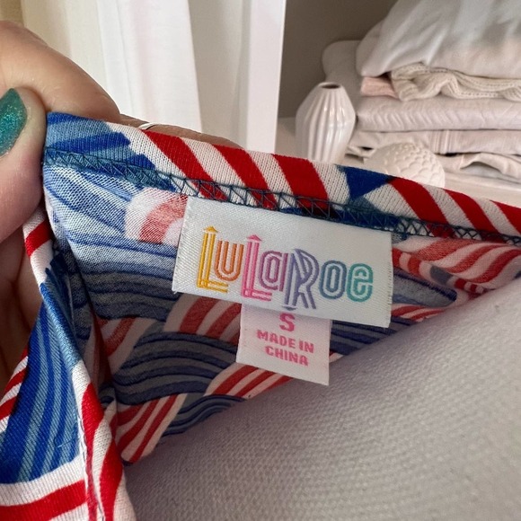 *Lularoe Women's Size Small Dress Patriotic fourth of July #1064 - Picture 10 of 13